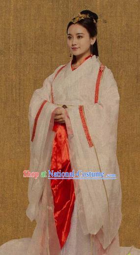 Traditional Chinese Ancient Chu Kingdom Princess Dress Embroidered Replica Costume for Women