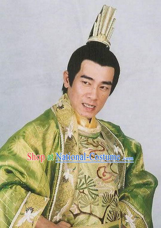 Ancient Chinese Tang Dynasty Emperor Dragon Robe Replica Costume for Men