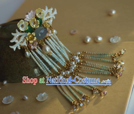 Traditional Chinese Ancient Long Tassel Hair Stick Classical Hair Accessories Handmade Hairpins for Women