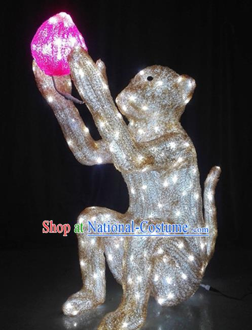 Traditional Handmade Chinese Zodiac Monkey Electric LED Lights Lamps Lamp Decoration