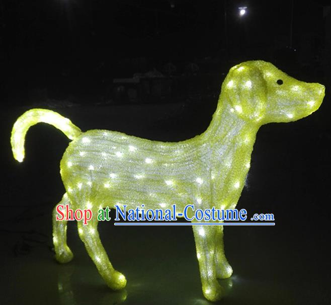 Traditional Handmade Chinese Zodiac Dog Electric LED Lights Lamps Lamp Decoration