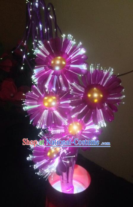 Traditional Handmade Chinese Daisy Lanterns Electric LED Lights Lamps Desk Lamp Decoration