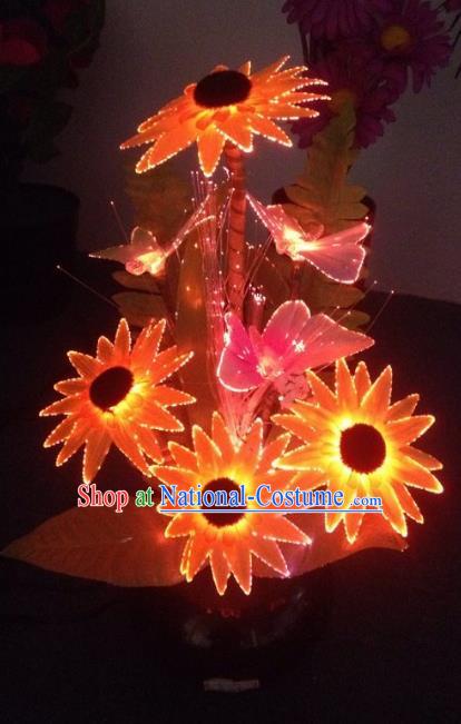 Traditional Handmade Chinese Flowers Lanterns Electric LED Lights Lamps Desk Lamp Decoration