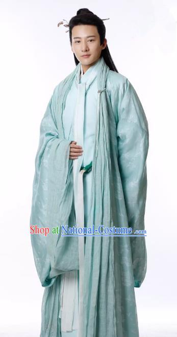 Untouchable Lovers Chinese Ancient Southern and Northern Dynasties Scholar Nobility Childe Replica Costume for Men