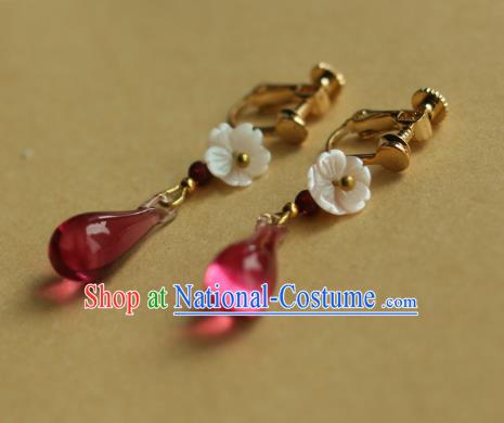 Traditional Chinese Ancient Handmade Earrings Hanfu Eardrop for Women