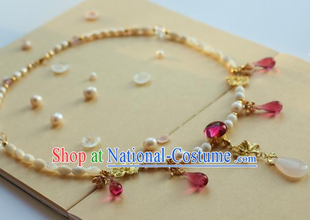 Traditional Chinese Ancient Handmade Necklace Hanfu Necklet for Women