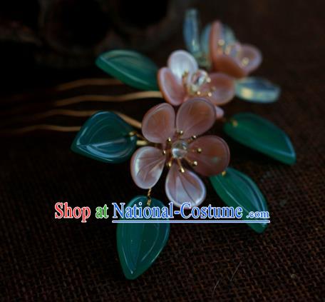 Traditional Chinese Ancient Flowers Hair Comb Hair Accessories Handmade Hanfu Hairpins for Women