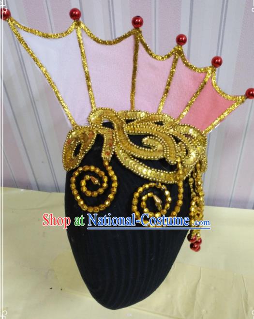 Chinese Traditional Classical Dance Hair Accessories Folk Dance Yangko Tassel Headwear for Women