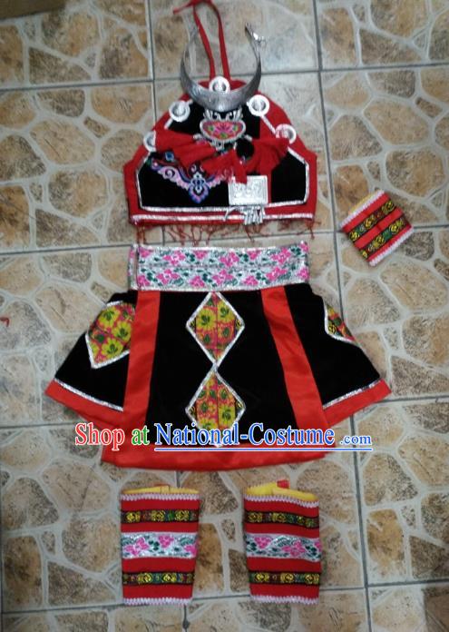 Traditional Chinese Classical Dance Fan Dance Costume, Folk Dance Yangko Uniform for Women