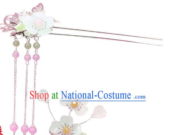 Chinese Ancient Hair Accessories Hanfu Hair Clips Traditional Tassel Hairpins Headwear for Women