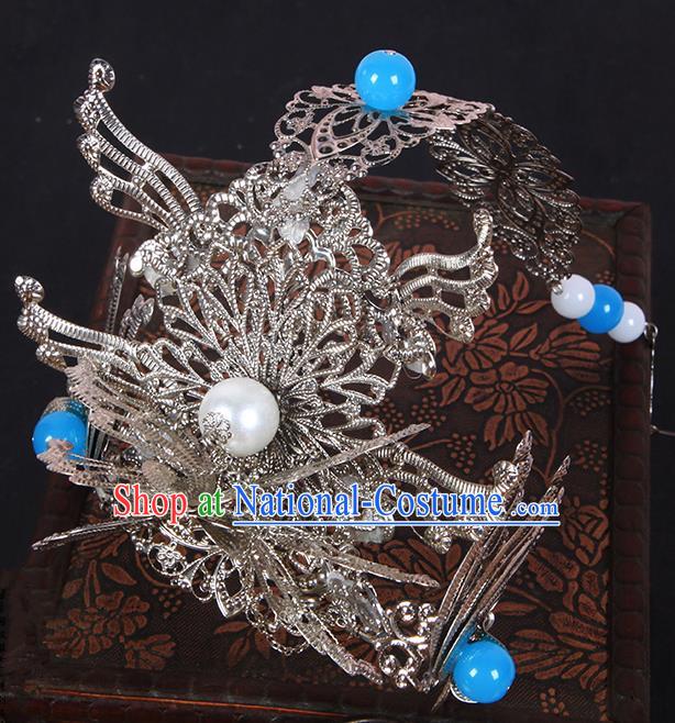 Chinese Ancient Hair Accessories Hanfu Hairpins Phoenix Coronet Traditional Palace Headwear for Women