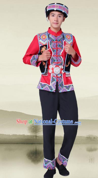 Traditional Chinese Miao Nationality Dance Clothing Hmong Ethnic Minority Costumes and Headwear