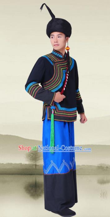 Traditional Chinese Miao Nationality Dance Clothing Hmong Ethnic Minority Costumes and Headwear