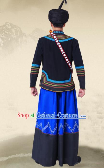 Traditional Chinese Miao Nationality Dance Clothing Hmong Ethnic Minority Costumes and Headwear