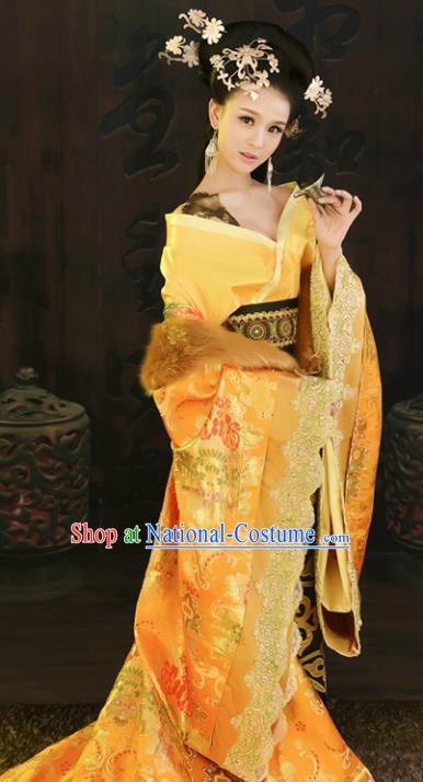 Chinese Ancient Imperial Consort Embroidered Hanfu Dress Tang Dynasty Palace Lady Replica Costume for Women