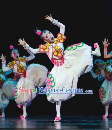 Traditional Chinese New Year Folk Dance Dress Costume, Children Classical Dance Yangge Clothing for Kids