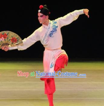 Traditional Chinese Folk Dance Embroidered Costume, China Beijing Opera Dance Clothing for Men