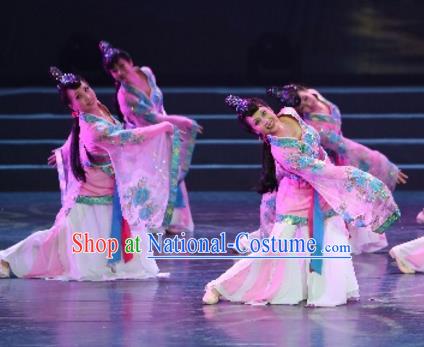 Traditional Chinese Classical Dance Costume, China Stage Performance Ancient Dress Clothing for Women