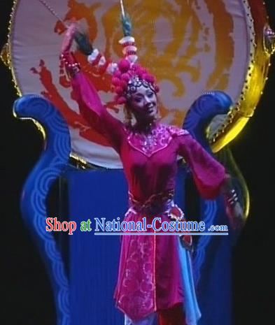 Traditional Chinese Beijing Opera Classical Dance Costume, China Stage Performance Dress Clothing for Women