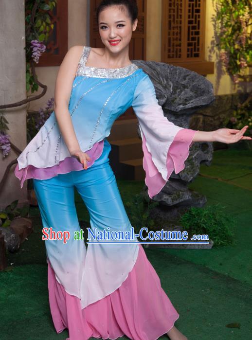 Traditional Chinese Folk Dance Classical Dance Costume, China Stage Performance Dress Clothing for Women