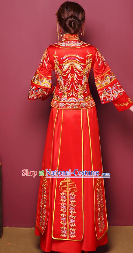 Traditional Chinese Wedding Costumes Traditional Xiuhe Suits Ancient Chinese bridal Full Dress