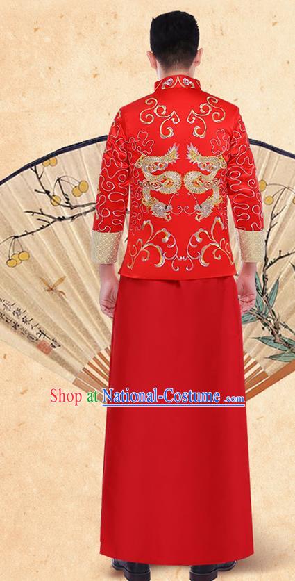 Traditional Chinese Wedding Costumes Traditional Xiuhe Suits Ancient Chinese bridal Full Dress