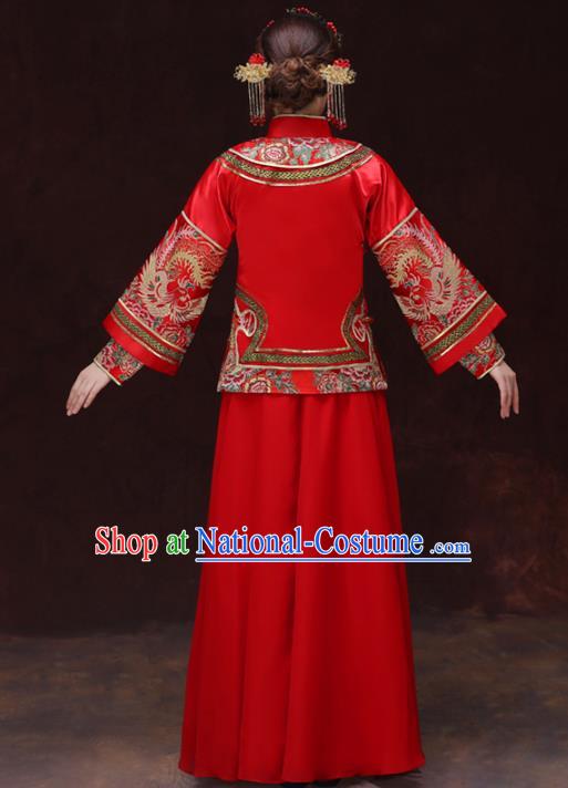 Traditional Chinese Wedding Costumes Traditional Xiuhe Suits Ancient Chinese bridal Full Dress