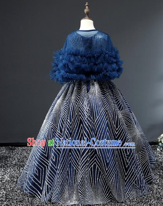 Top Grade Stage Performance Catwalks Costumes Children Halloween Cosplay Princess Full Dress Chorus Modern Fancywork Clothing