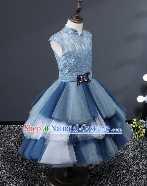 Top Grade Stage Performance Catwalks Costumes Children Halloween Cosplay Princess Full Dress Chorus Modern Fancywork Clothing