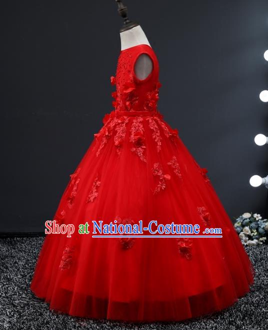 Top Grade Stage Performance Catwalks Costumes Children Halloween Cosplay Princess Full Dress Chorus Modern Fancywork Clothing