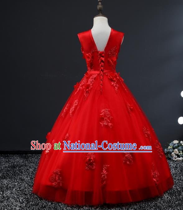 Top Grade Stage Performance Catwalks Costumes Children Halloween Cosplay Princess Full Dress Chorus Modern Fancywork Clothing