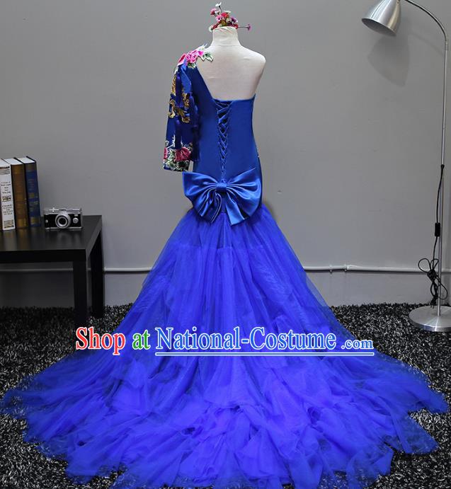 Top Grade Stage Performance Catwalks Costumes Children Halloween Cosplay Princess Full Dress Chorus Modern Fancywork Clothing