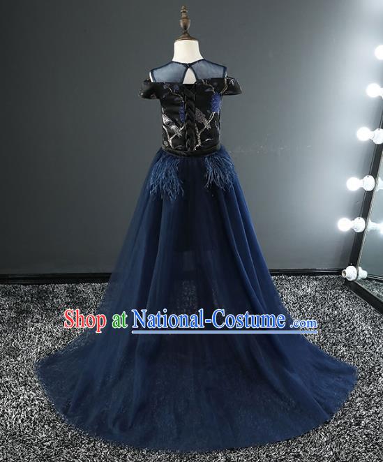 Top Grade Stage Performance Catwalks Costumes Children Halloween Cosplay Princess Full Dress Chorus Modern Fancywork Clothing