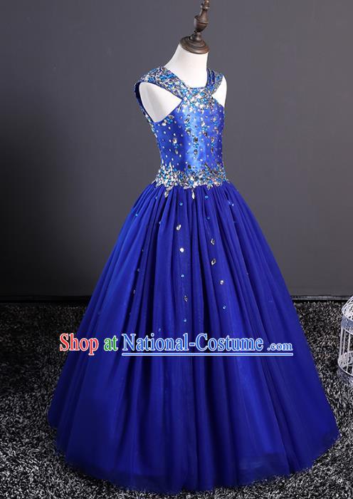 Top Grade Stage Performance Catwalks Costumes Children Halloween Cosplay Princess Full Dress Chorus Modern Fancywork Clothing