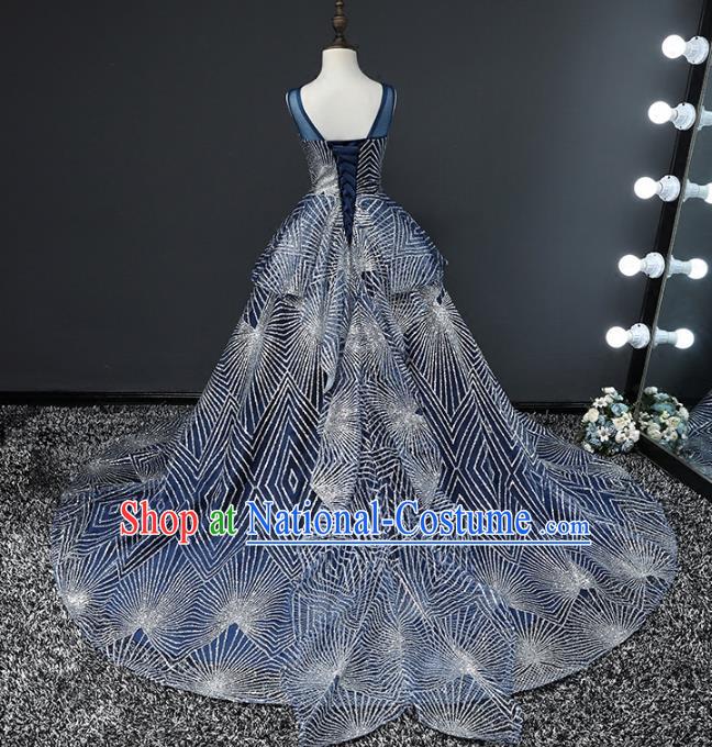 Top Grade Stage Performance Catwalks Costumes Children Halloween Cosplay Princess Full Dress Chorus Modern Fancywork Clothing