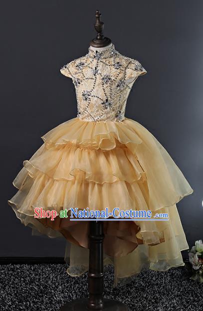 Top Grade Stage Performance Catwalks Costumes Children Halloween Cosplay Princess Full Dress Chorus Modern Fancywork Clothing