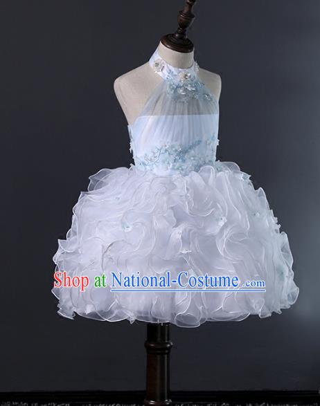 Top Grade Stage Performance Catwalks Costumes Children Halloween Cosplay Princess Full Dress Chorus Modern Fancywork Clothing