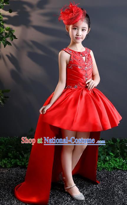 Top Grade Stage Performance Catwalks Costumes Children Halloween Cosplay Princess Full Dress Chorus Modern Fancywork Clothing