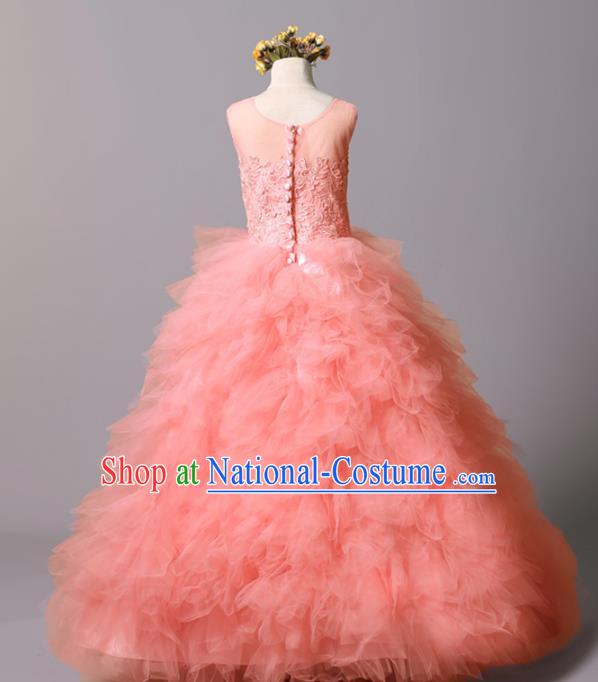 Top Grade Stage Performance Catwalks Costumes Children Halloween Cosplay Princess Full Dress Chorus Modern Fancywork Clothing