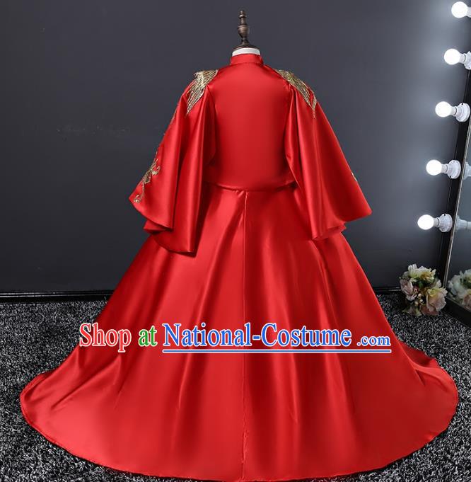 Top Grade Stage Performance Catwalks Costumes Children Halloween Cosplay Princess Full Dress Chorus Modern Fancywork Clothing