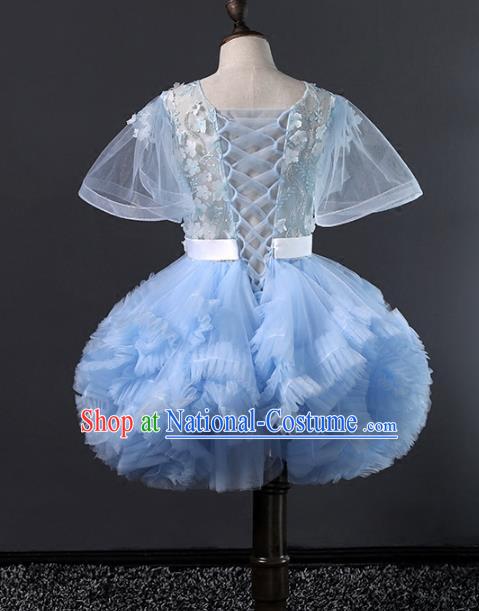 Top Grade Stage Performance Catwalks Costumes Children Halloween Cosplay Princess Full Dress Chorus Modern Fancywork Clothing