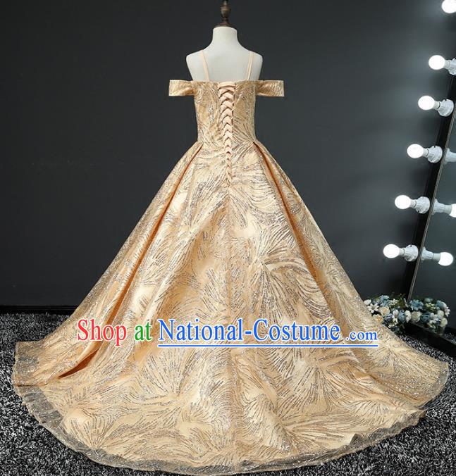 Top Grade Stage Performance Catwalks Costumes Children Halloween Cosplay Princess Full Dress Chorus Modern Fancywork Clothing