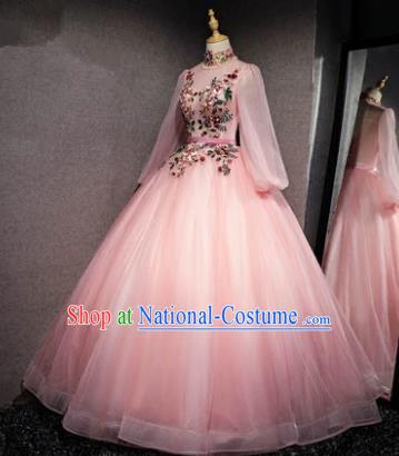 Top Grade Stage Performance Catwalks Costumes Wedding Dress Princess Full Dress Chorus Modern Fancywork Clothing