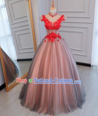 Top Grade Wedding Costume Evening Dress Advanced Customization Bubble Dress Compere Bridal Full Dress for Women