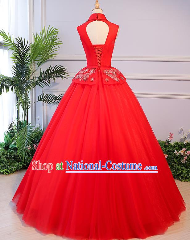 Top Grade Stage Performance Catwalks Costumes Wedding Dress Princess Full Dress Chorus Modern Fancywork Clothing