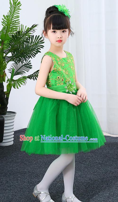 Children Stage Performance Costume Catwalks Folk Dance Clothing Classical Dance Dress