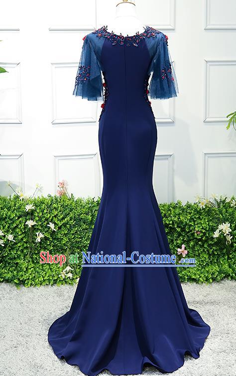 Top Grade Stage Performance Catwalks Costumes Wedding Dress Princess Full Dress Chorus Modern Fancywork Clothing