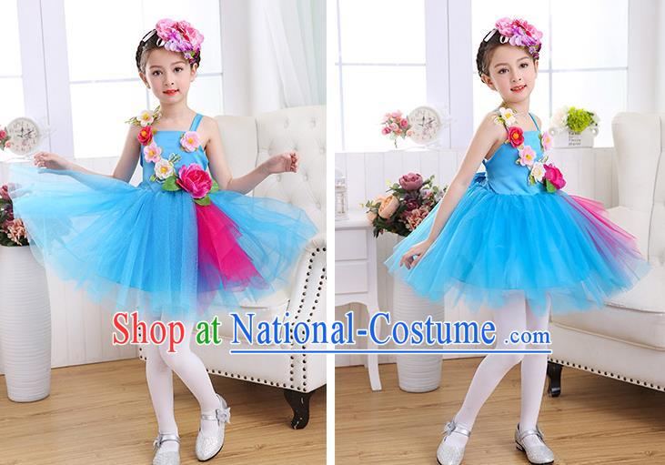 Children Stage Performance Costume Catwalks Folk Dance Clothing Classical Dance Dress