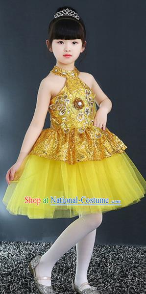 Children Stage Performance Costume Catwalks Folk Dance Clothing Classical Dance Dress