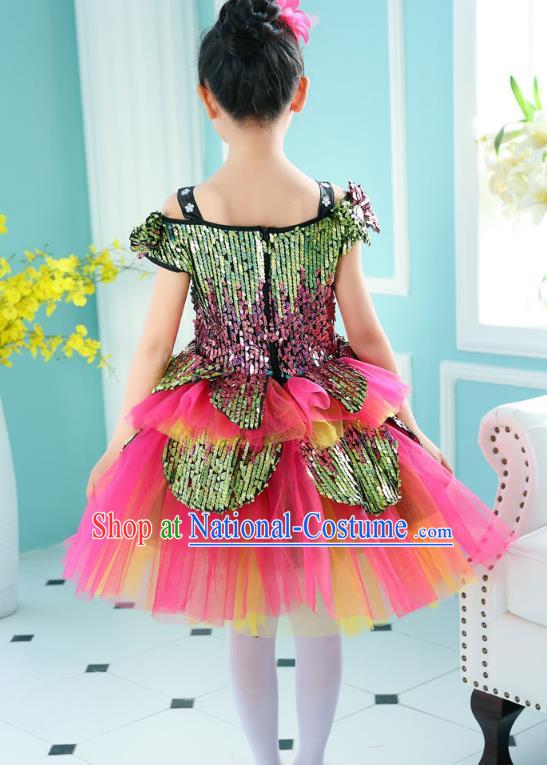 Children Stage Performance Costume Catwalks Folk Dance Clothing Classical Dance Dress